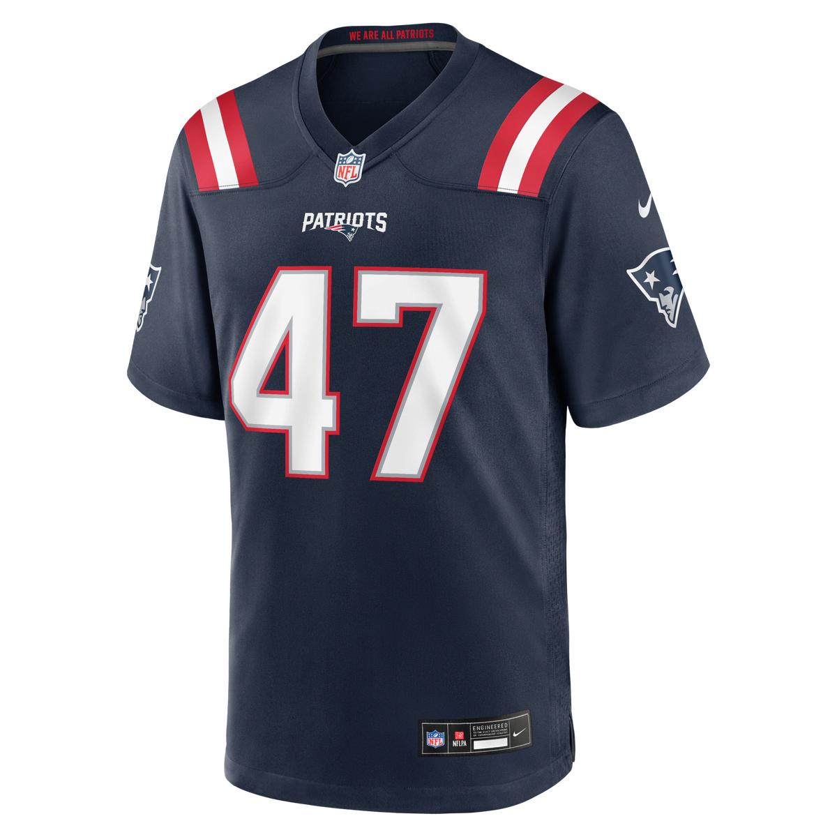 New England Patriots Julian Ashby Navy Team Game Jersey