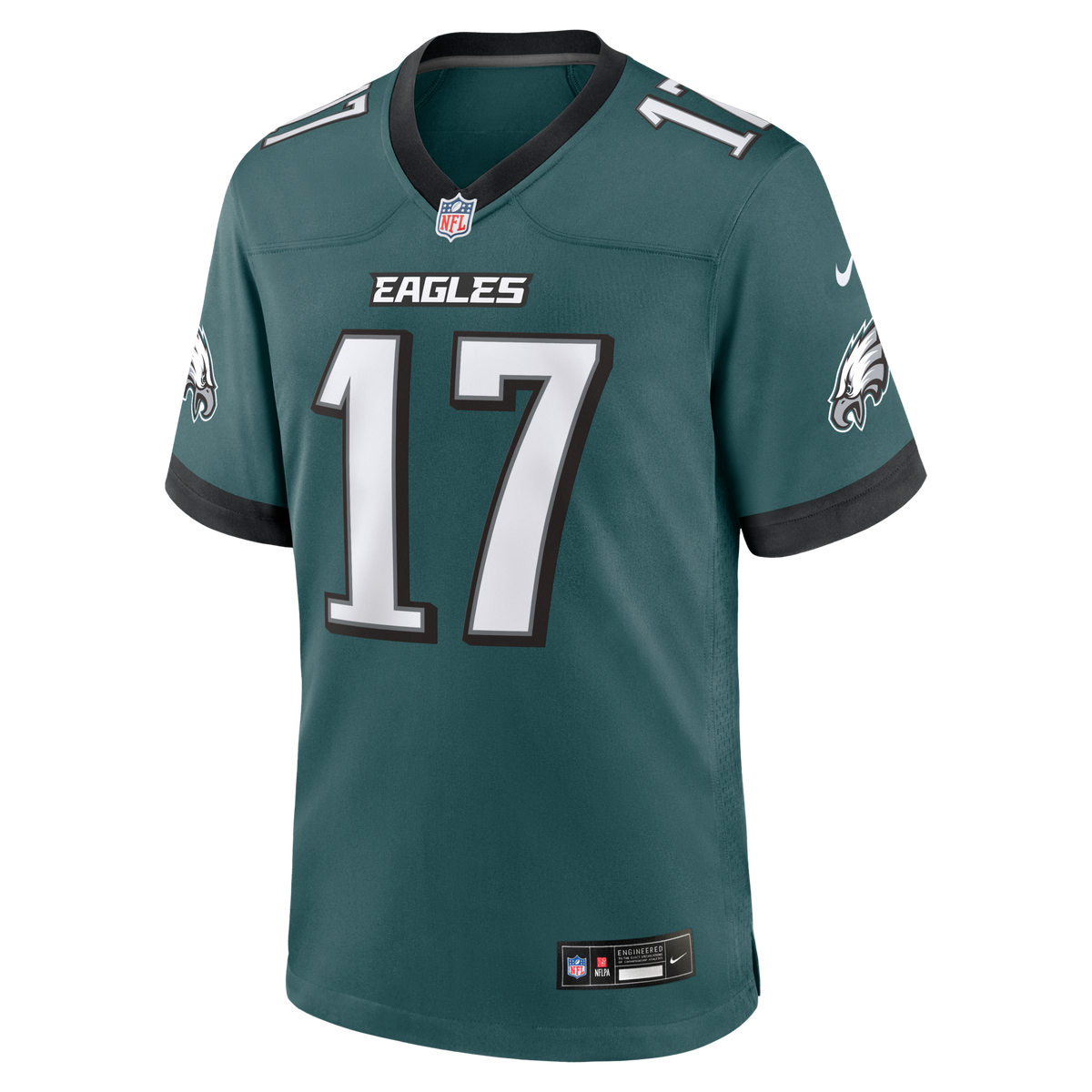 Philadelphia Eagles Arnold Ebiketie Midnight Green Team Game Jersey