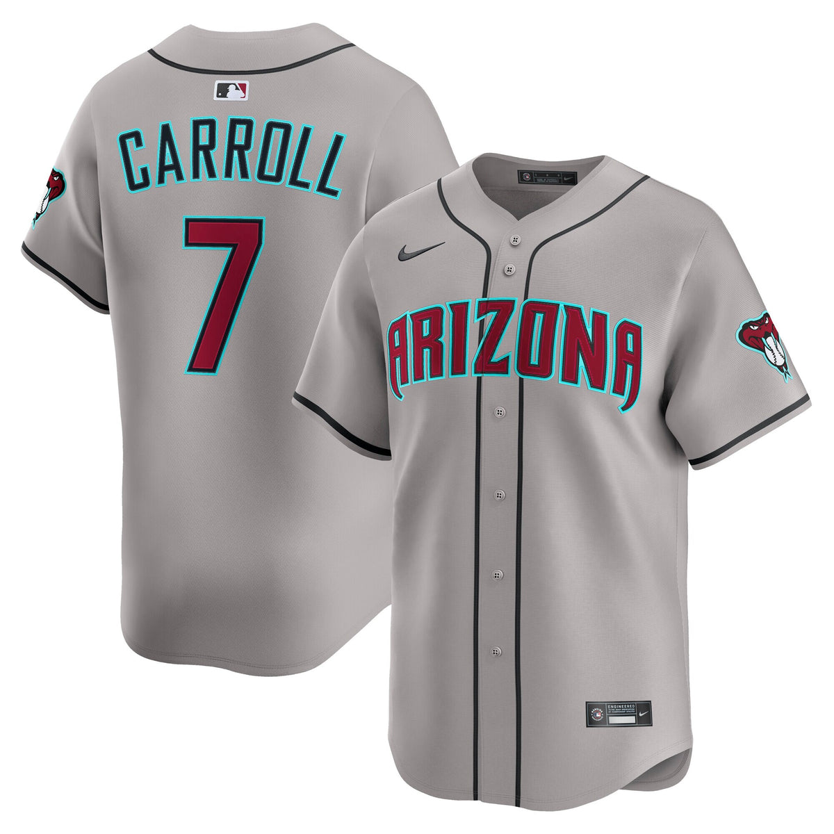 Arizona Diamondbacks Corbin Carroll Gray Road Limited Player Jersey