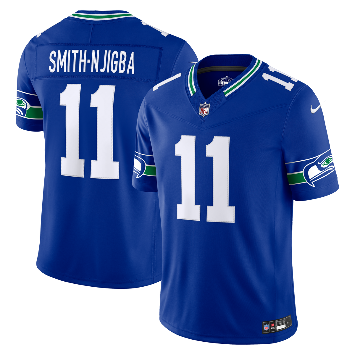 Seattle Seahawks Jaxon Smith-Njigba Royal Alternate Vapor F.U.S.E. Stitched Limited Jersey