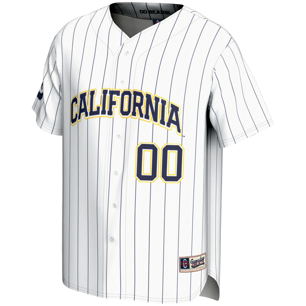 Cal Bears GameDay Greats NIL Pick-A-Player Lightweight Baseball Jersey - White