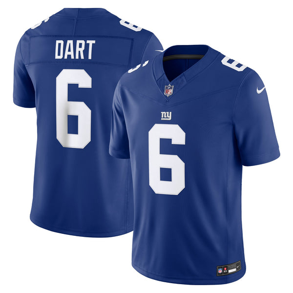 New York Giants Jaxson Dart Nike Royal Team Vapor F.U.S.E. Stitched Limited Jersey