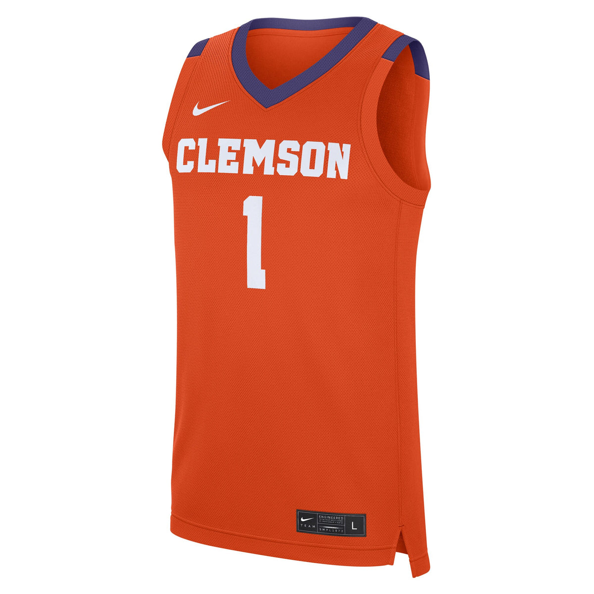 #1 Clemson Tigers Road Replica Jersey - Orange
