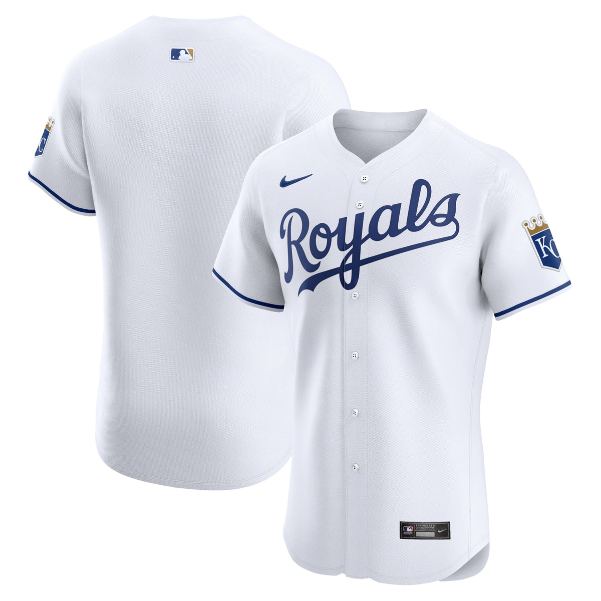 Kansas City Royals White Home Elite Jersey