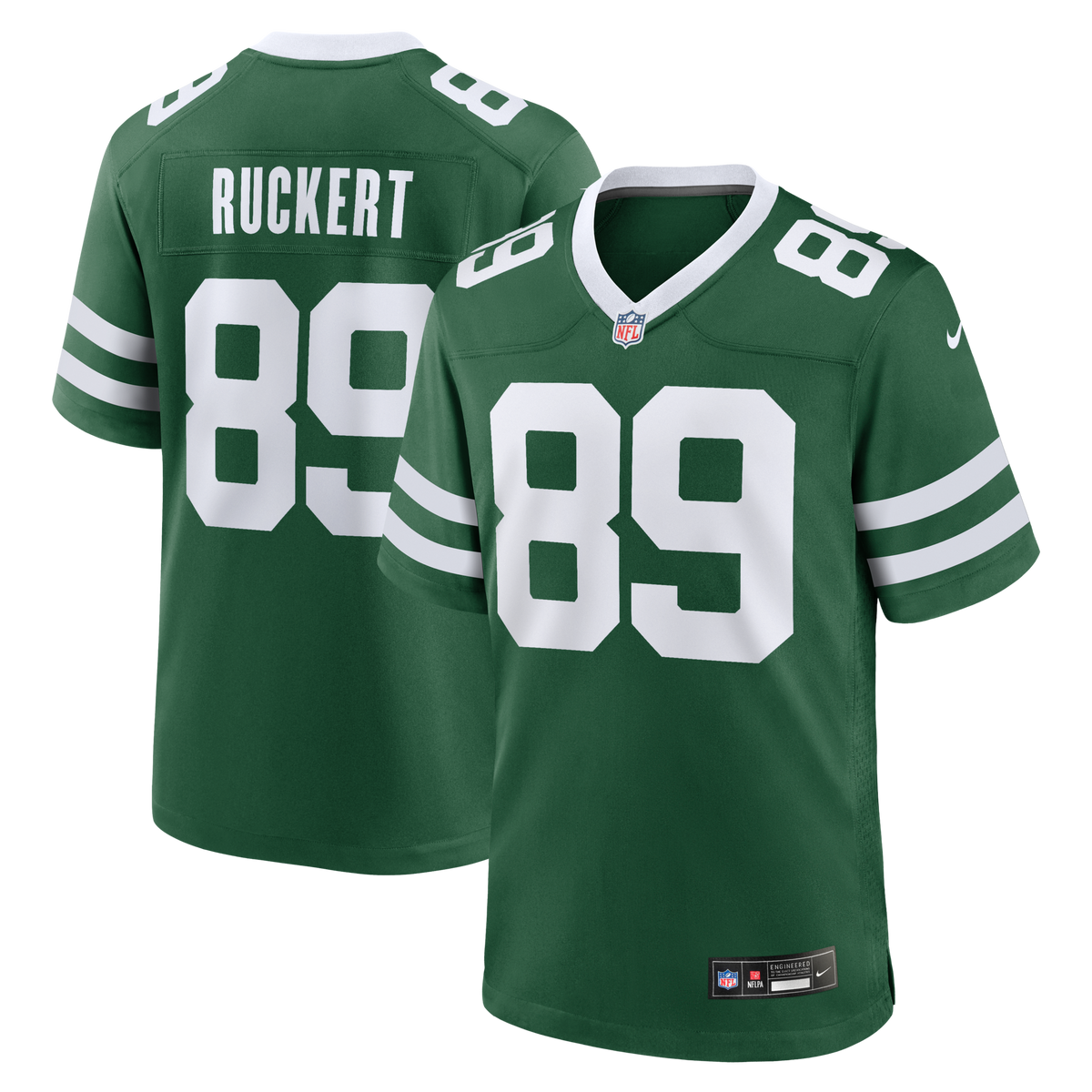 New York Jets Jeremy Ruckert Legacy Green Team Game Jersey