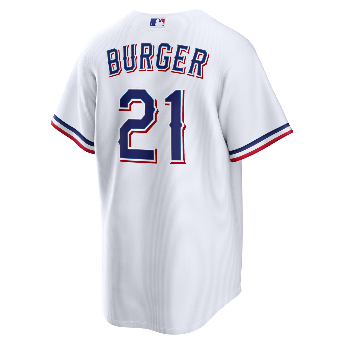 Texas Rangers Jake Burger White Home Replica Jersey