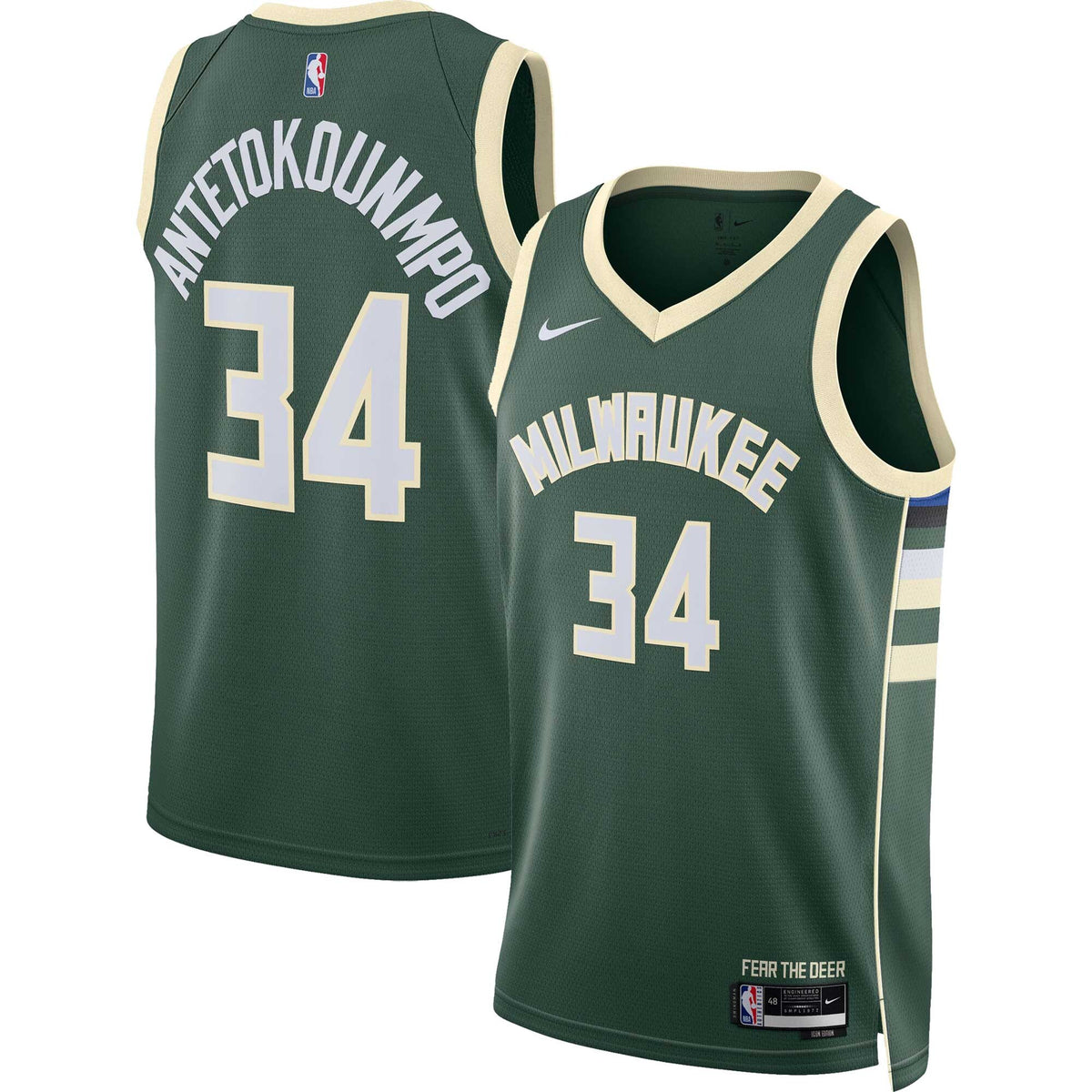 Milwaukee Bucks Giannis Antetokounmpo Dri-Fit Swingman Jersey