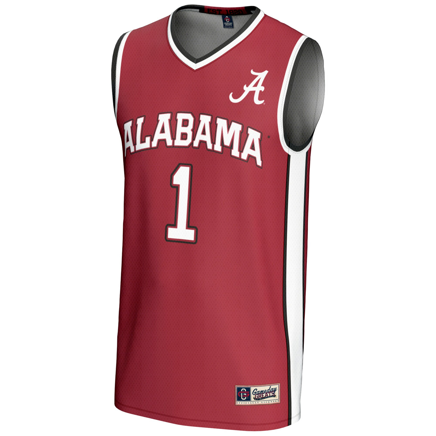 GameDay Greats #1 Crimson Alabama Crimson Tide Lightweight Basketball Jersey