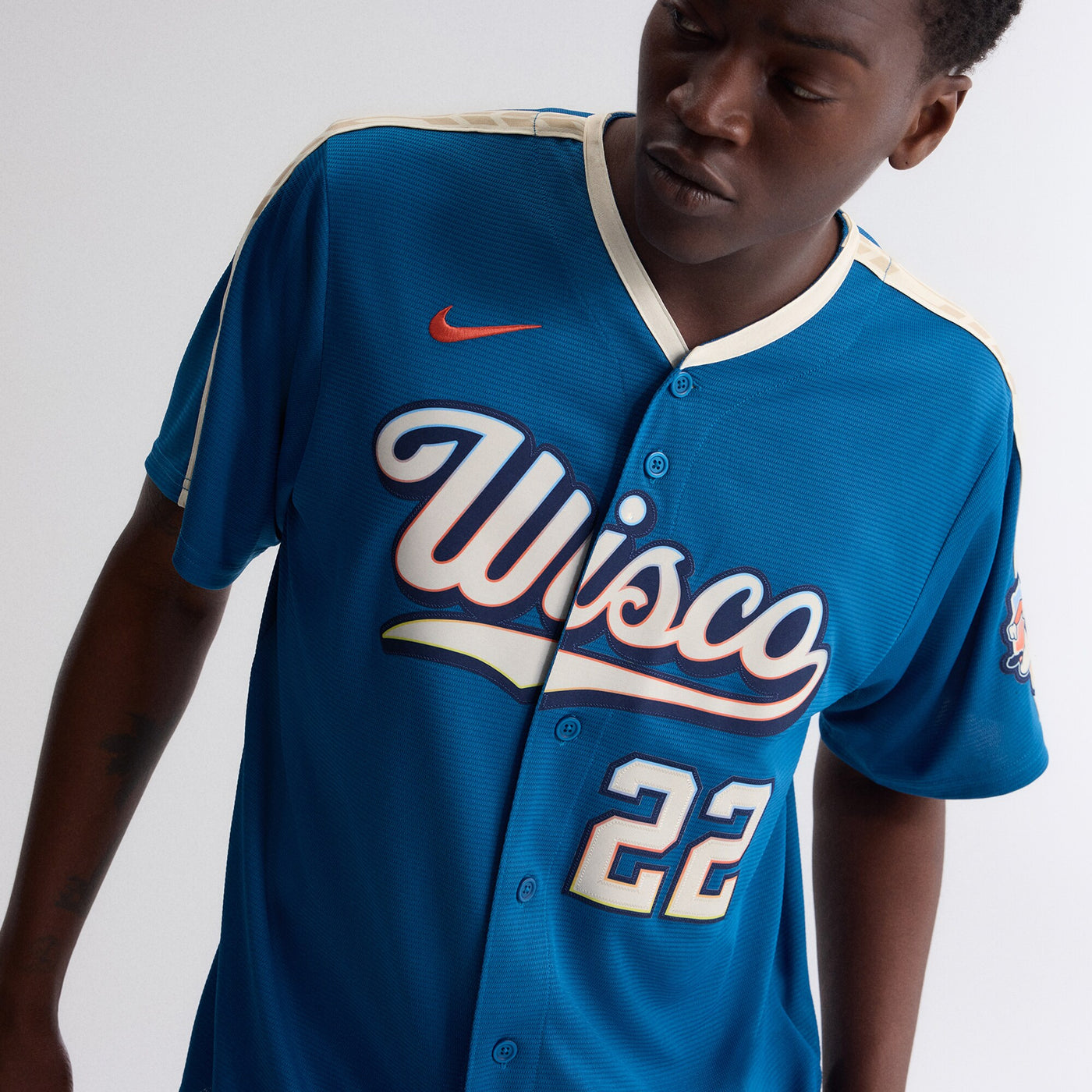 Milwaukee Brewers Christian Yelich Nike Mineral Blue 2026 City Connect Stadium Jersey