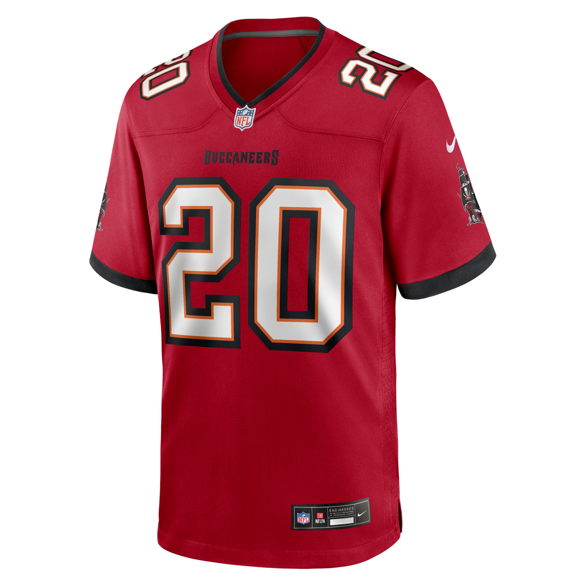 Tampa Bay Buccaneers Ronde Barber Red Game Retired Player Jersey
