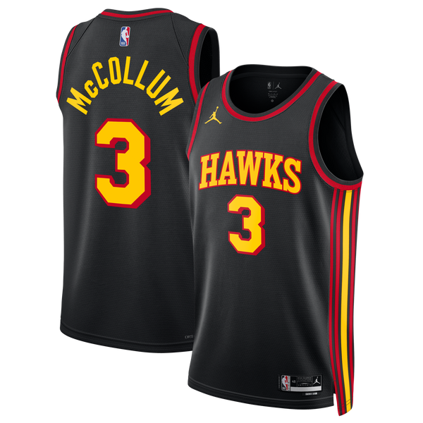 Atlanta Hawks Jordan Brand Statement Edition Swingman Jersey - Black - CJ McCollum
