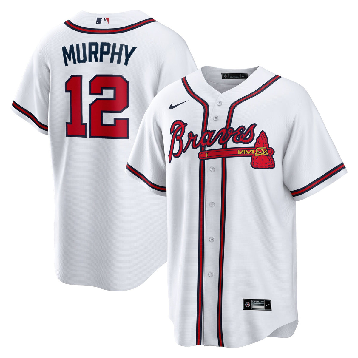 Atlanta Braves Sean Murphy White Replica Player Jersey