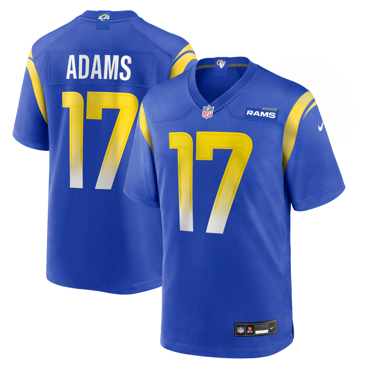 Los Angeles Rams Davante Adams Royal Game Player Jersey