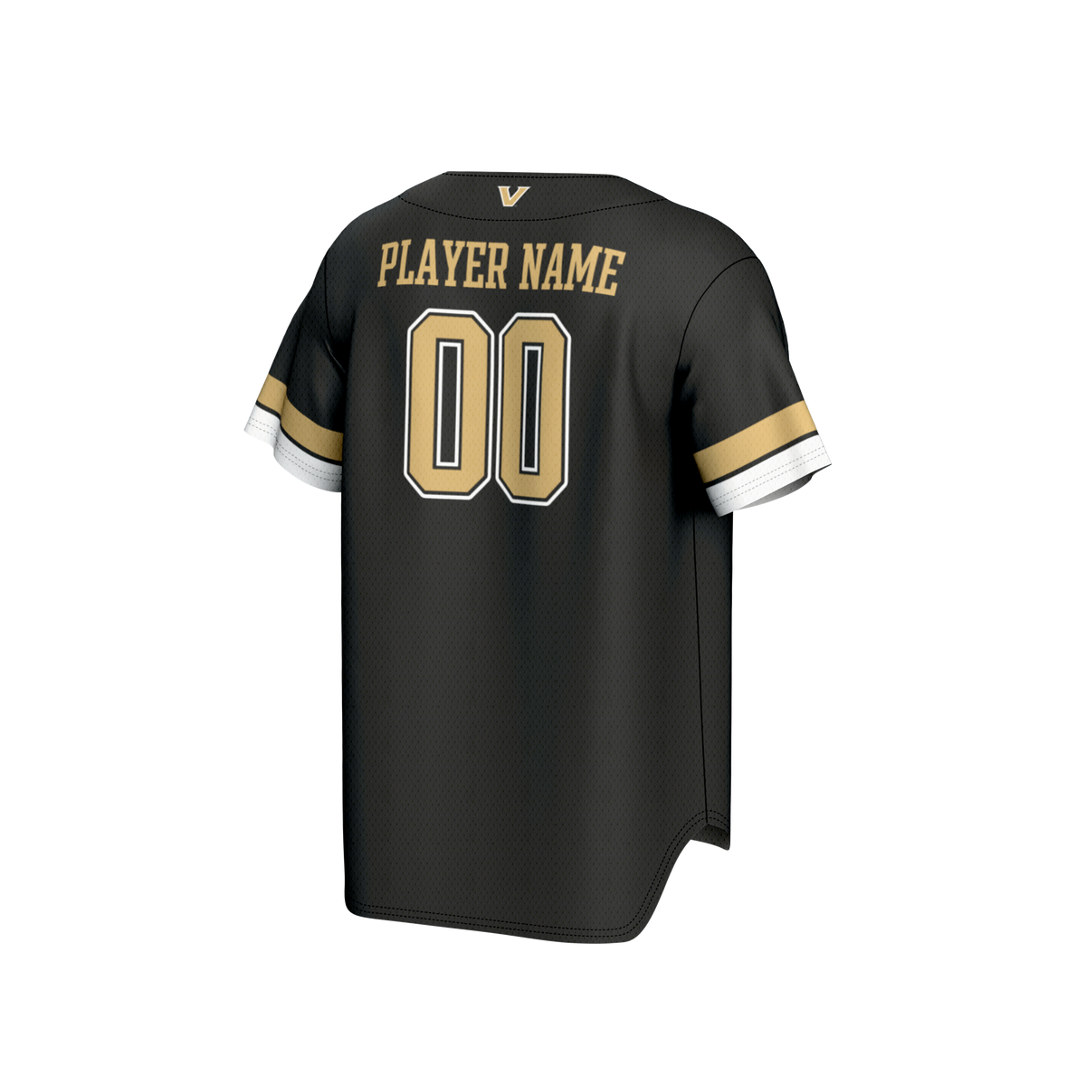 Vanderbilt Commodores GameDay Greats NIL Pick-A-Player Lightweight Baseball Jersey - Black
