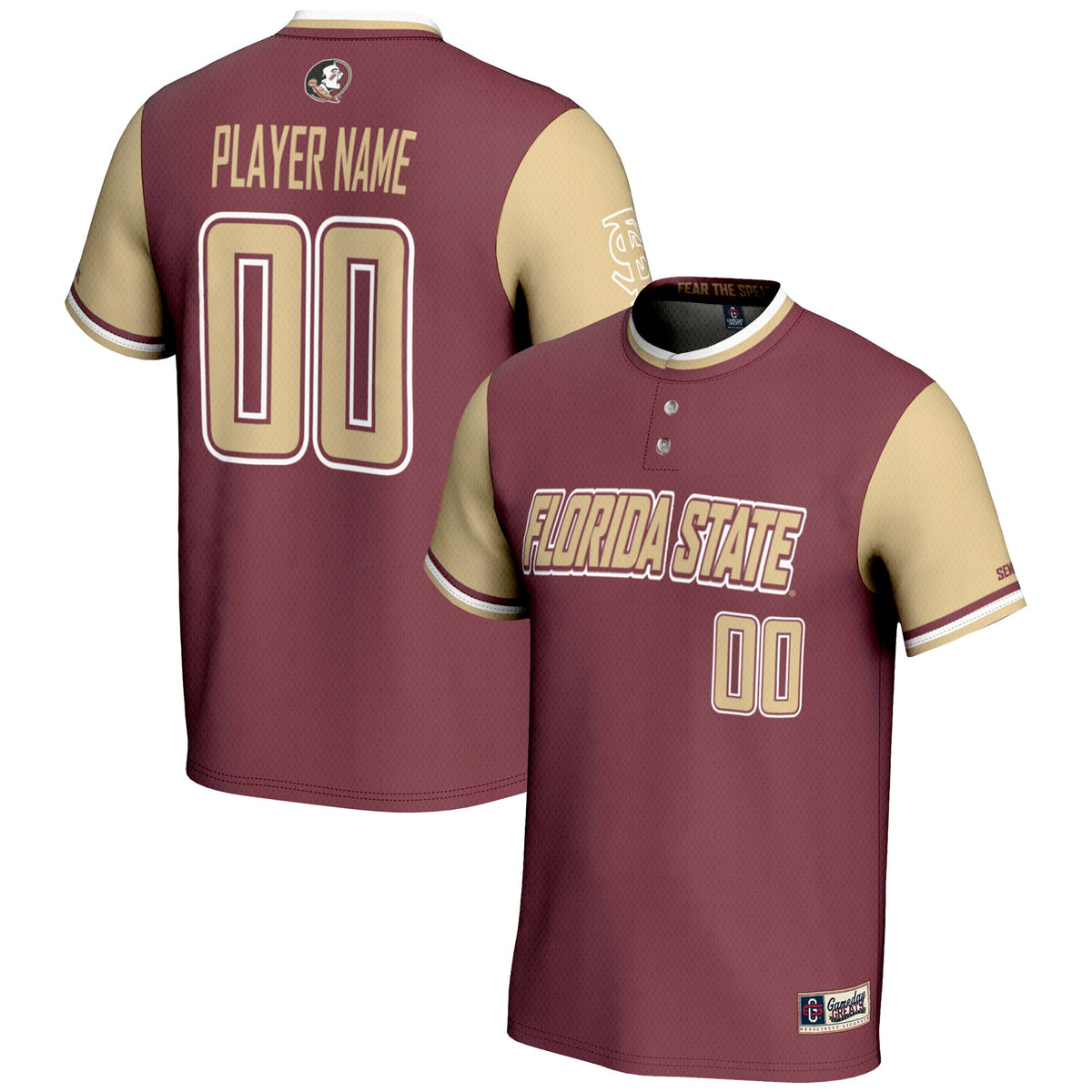 Florida State Seminoles GameDay Greats NIL Pick-A-Player Lightweight Softball Jersey - Garnet