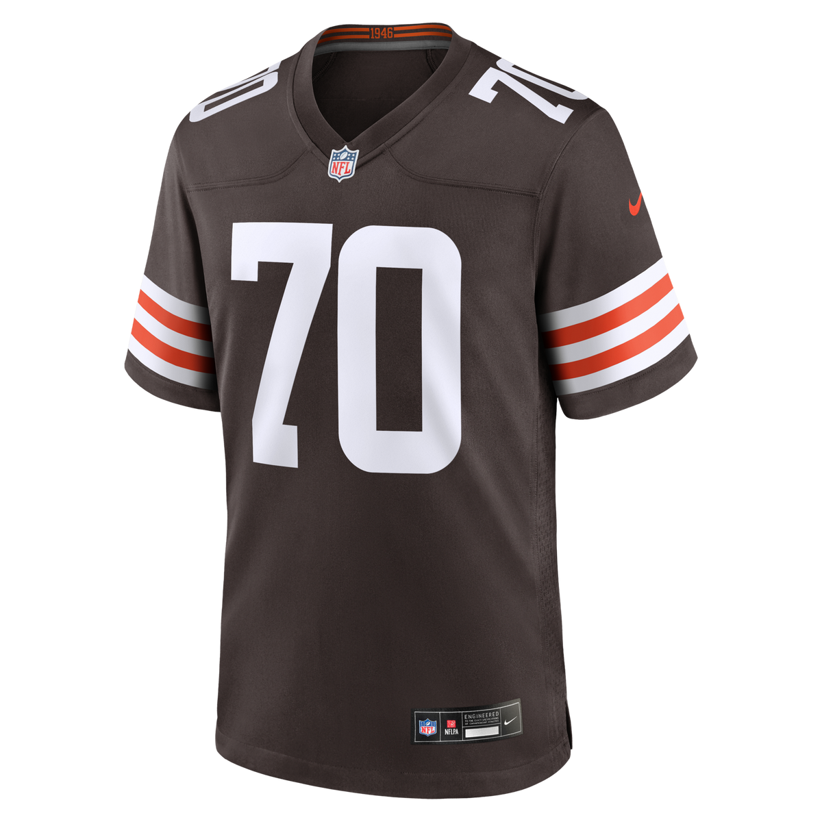 Cleveland Browns Zak Zinter Brown Team Game Jersey