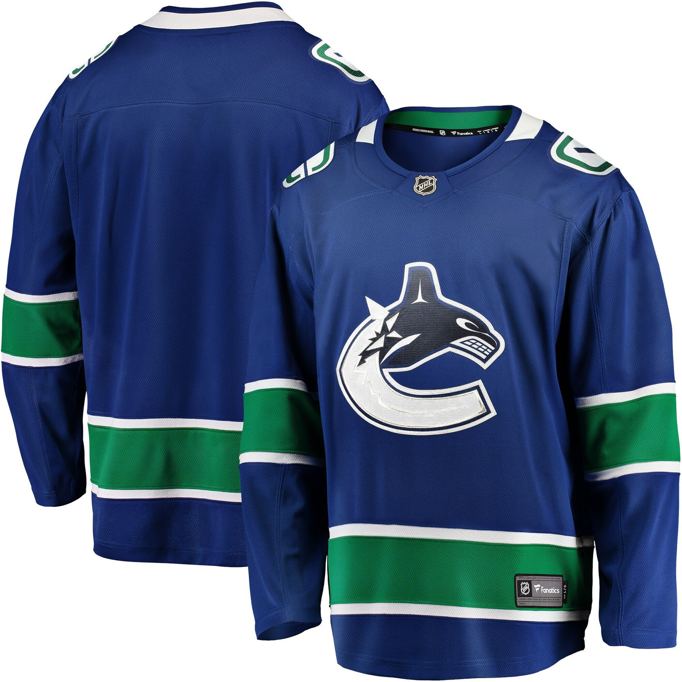Vancouver Canucks Fanatics Blue Home Team Breakaway Jersey