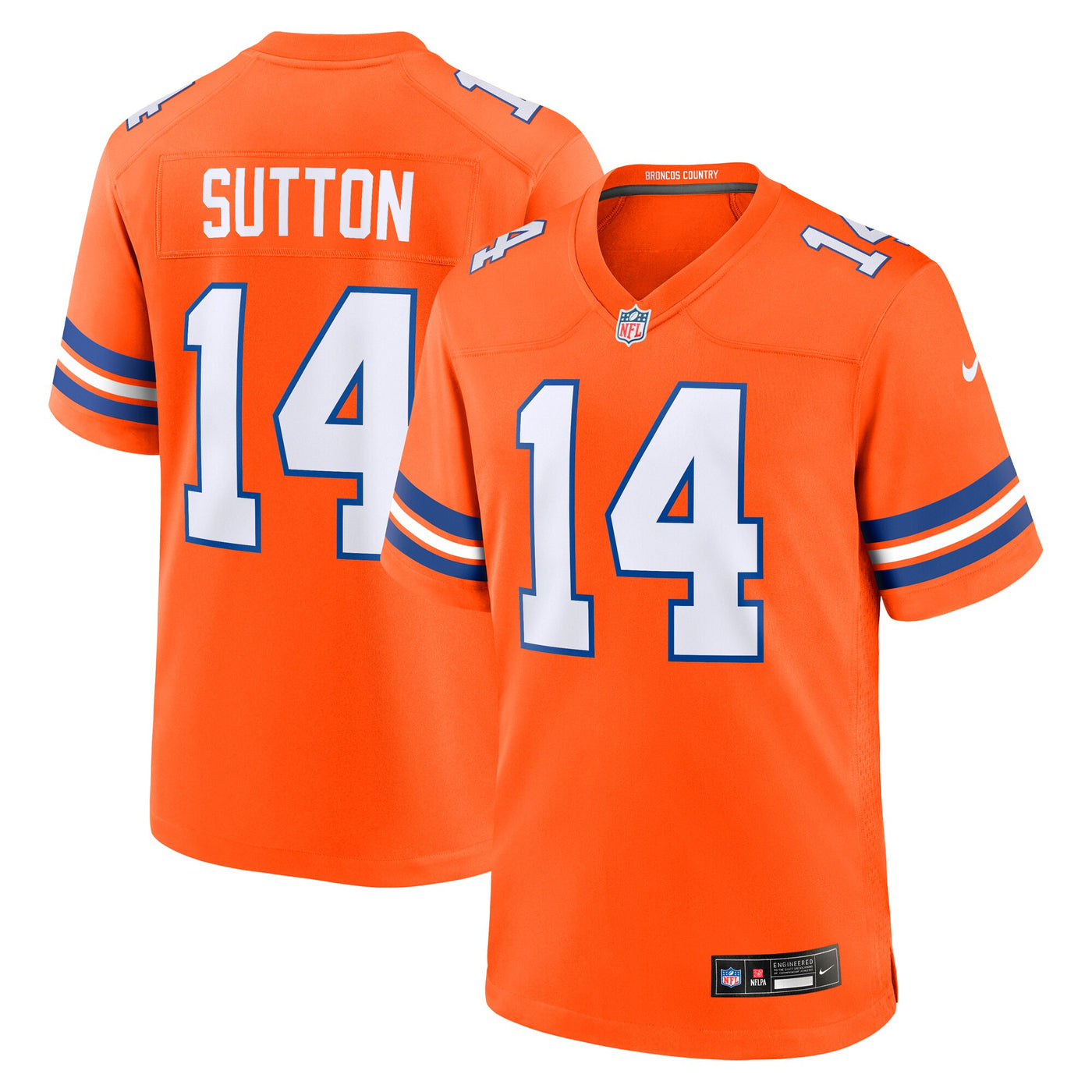 Denver Broncos Courtland Sutton Nike Orange Alternate Game Jersey