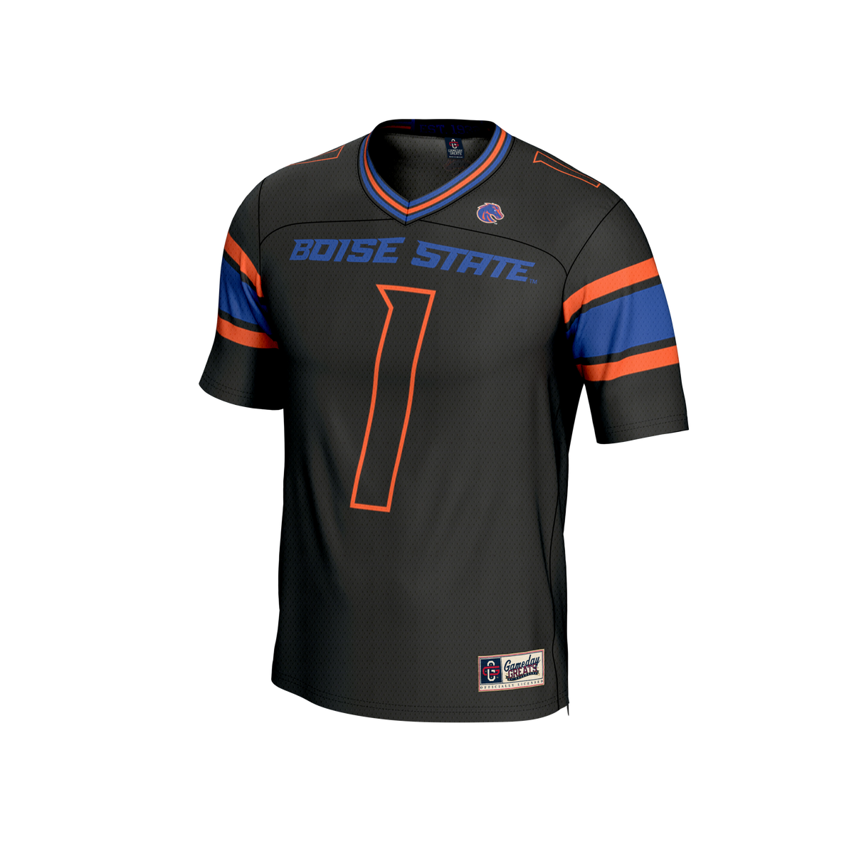 Boise State Broncos GameDay Greats Collegiate Football Lightweight Fashion Jersey - Black