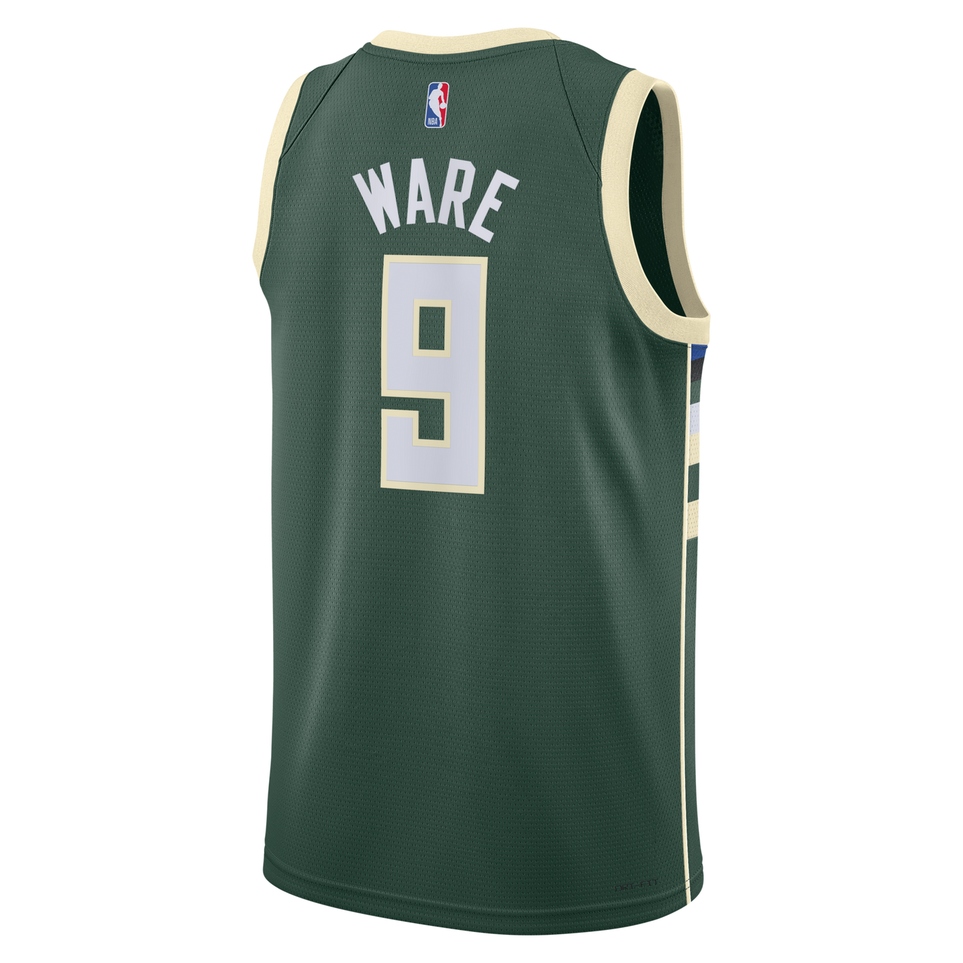 Milwaukee Bucks Nike Icon Edition Swingman Jersey - White - Kel'el Ware