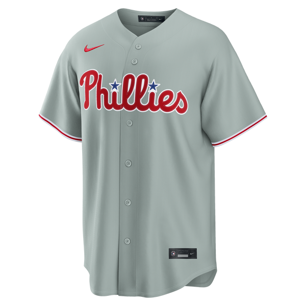 Philadelphia Phillies Bryce Harper Gray Road Replica Jersey