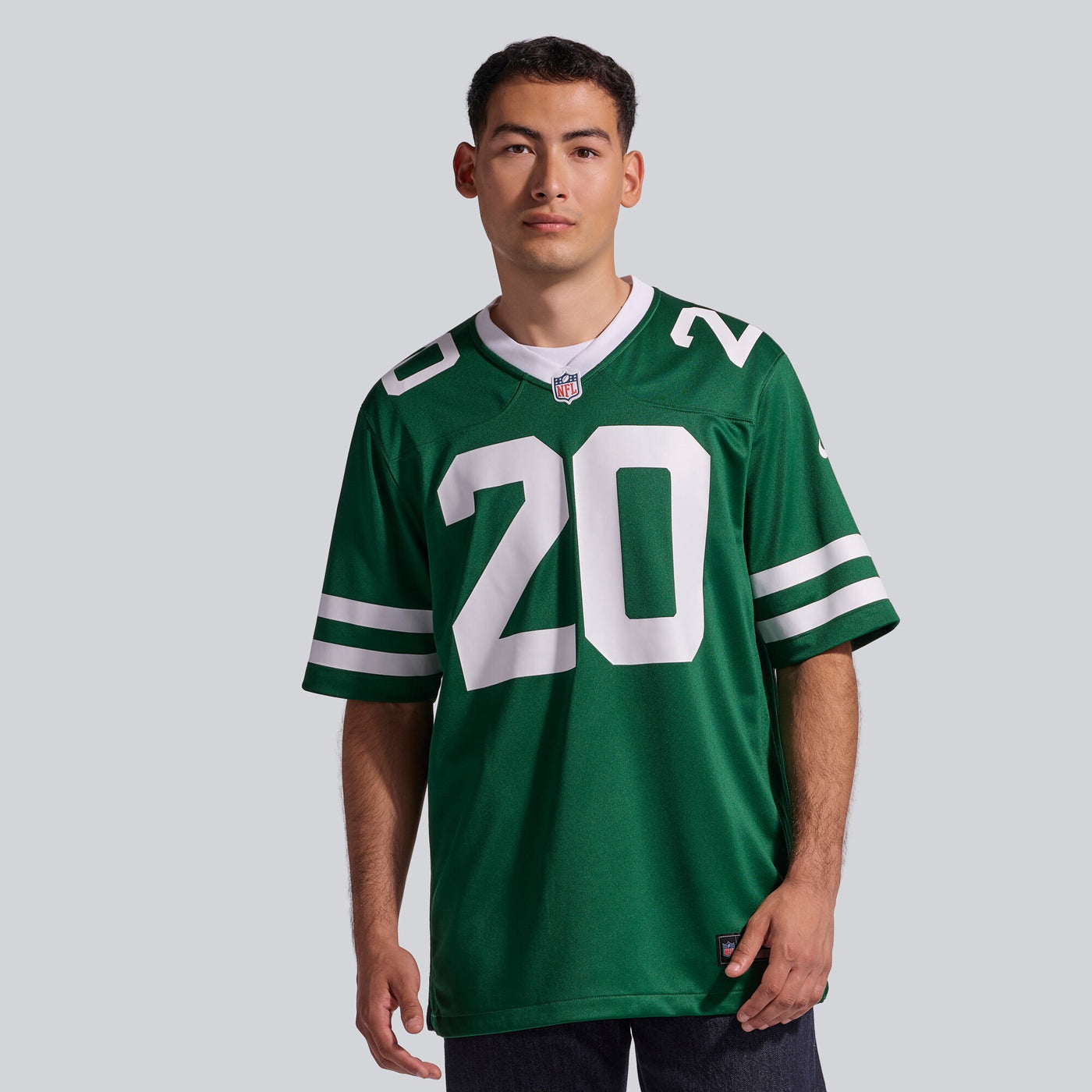 New York Jets Breece Hall Nike Legacy Green Game Jersey
