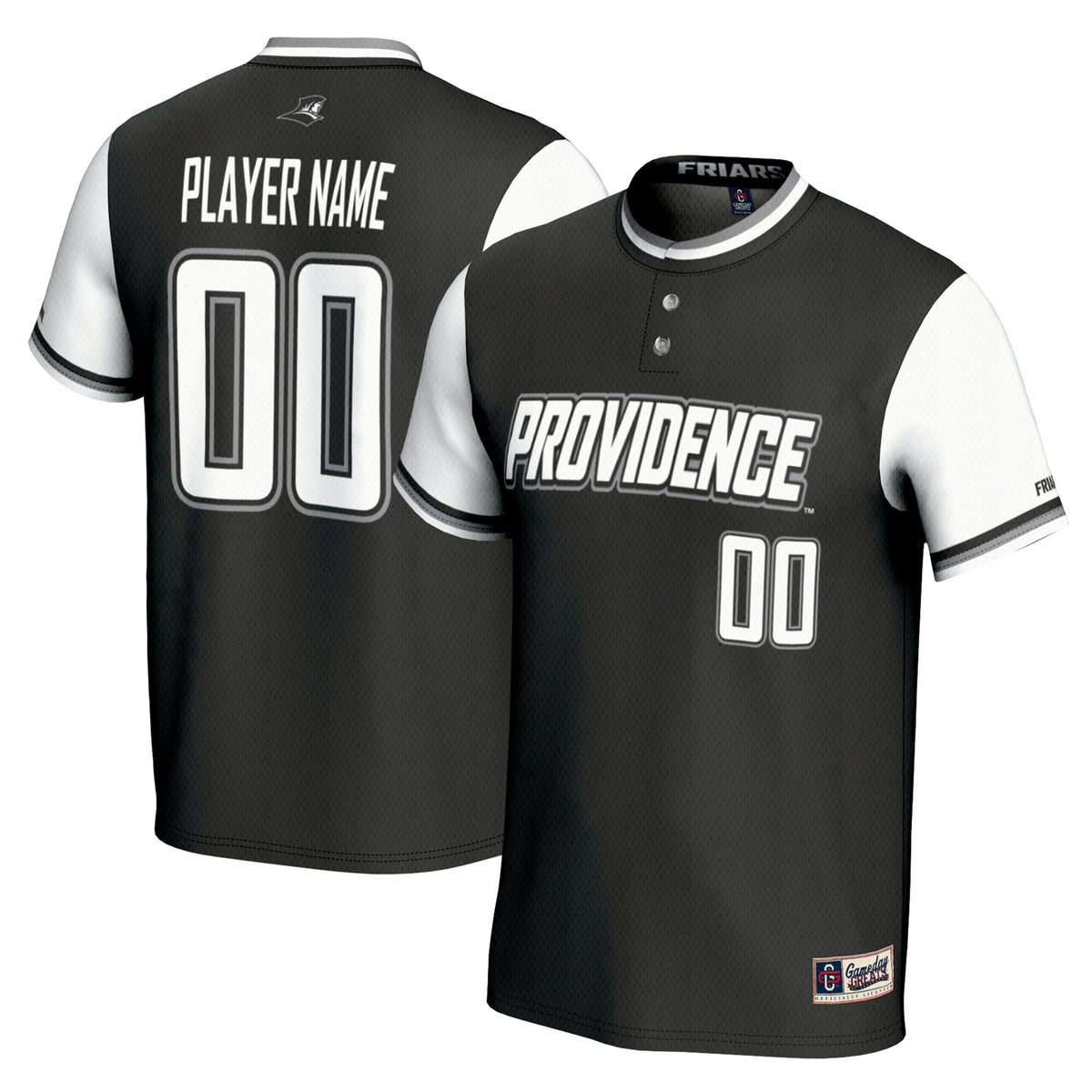 Providence Friars GameDay Greats NIL Pick-A-Player Softball Lightweight Jersey - Black