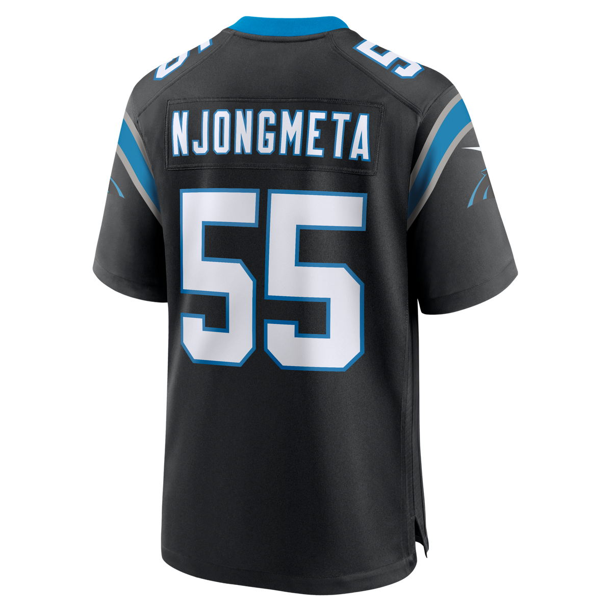 Carolina Panthers Maema Njongmeta Nike Black Team Game Jersey