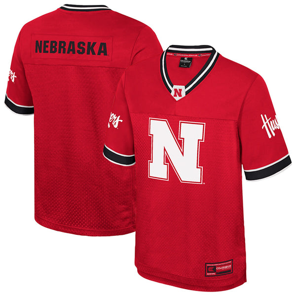 Colosseum Red Nebraska Huskers Nothing But The Hits Football Jersey