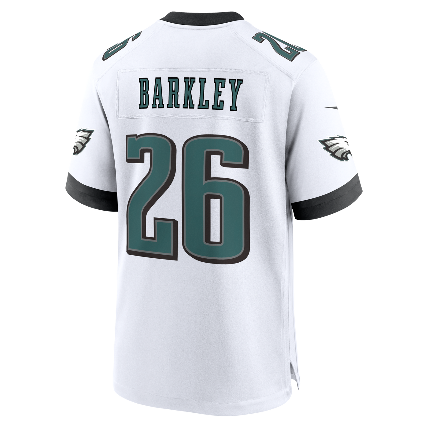Philadelphia Eagles Saquon Barkley Nike White Game Jersey