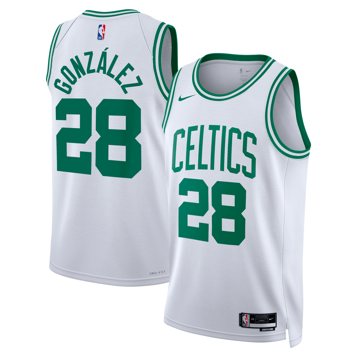 Boston Celtics Nike Association Edition Swingman Jersey - White - Hugo González