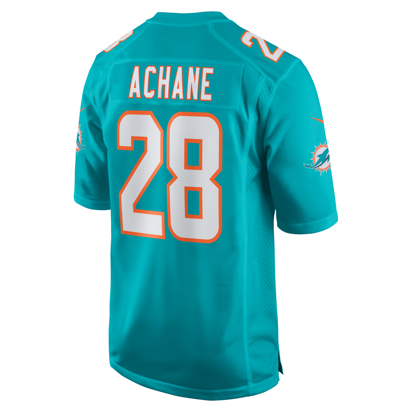 Miami Dolphins Devon Achane Nike Aqua Player Game Jersey