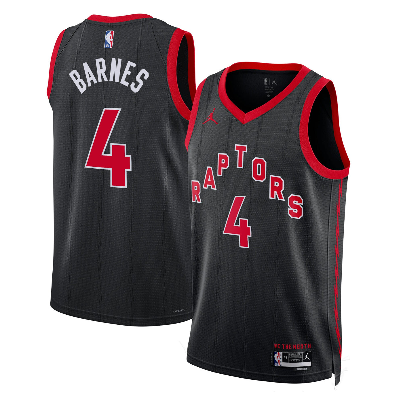 Toronto Raptors Jordan Statement Edition Swingman Jersey - Black - Scottie Barnes