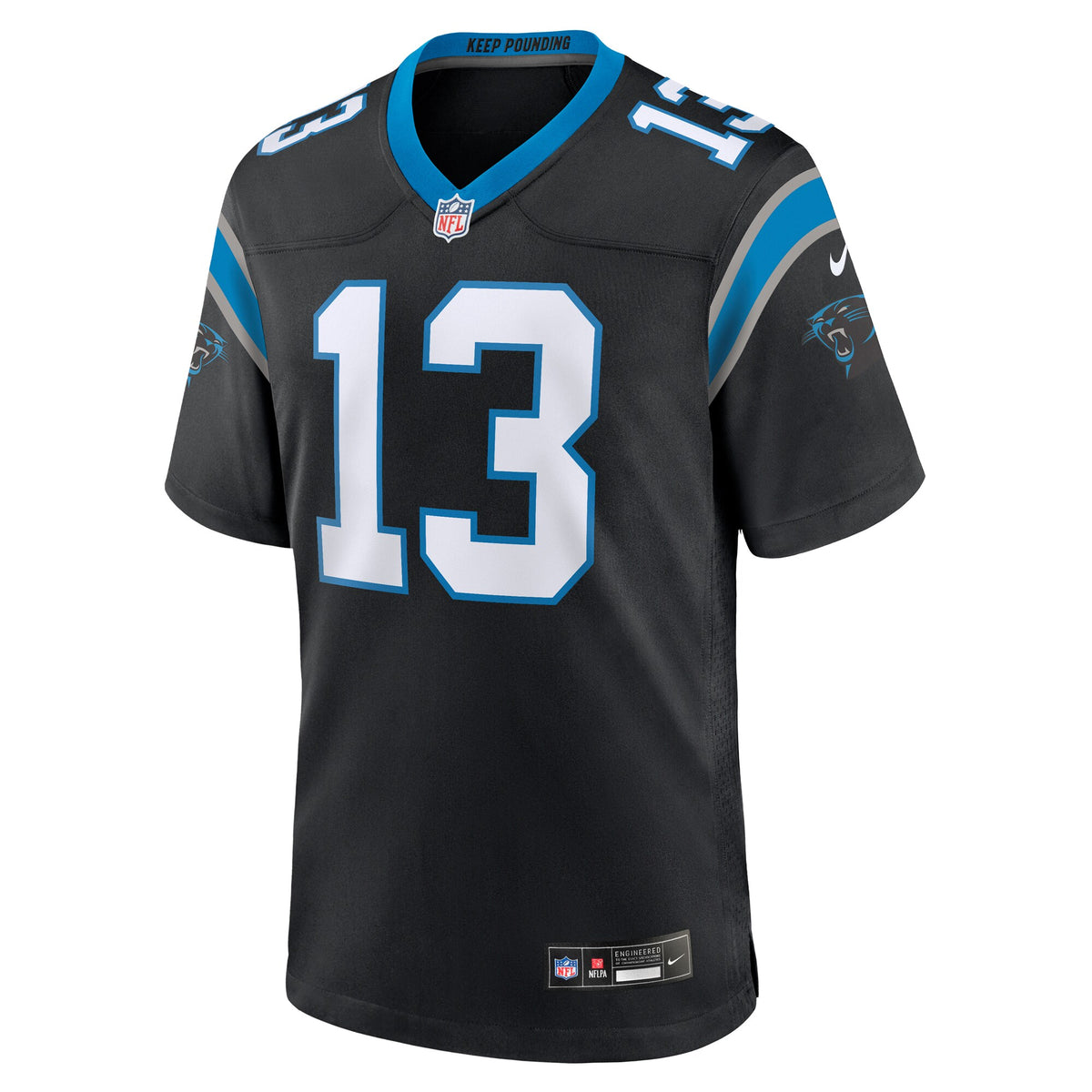 Carolina Panthers Hunter Renfrow Black Team Game Jersey