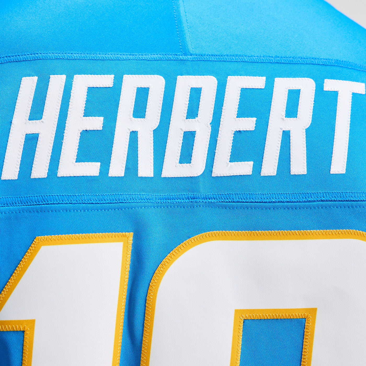 Los Angeles Chargers Justin Herbert Nike Powder Blue Team Vapor F.U.S.E. Stitched Limited Jersey