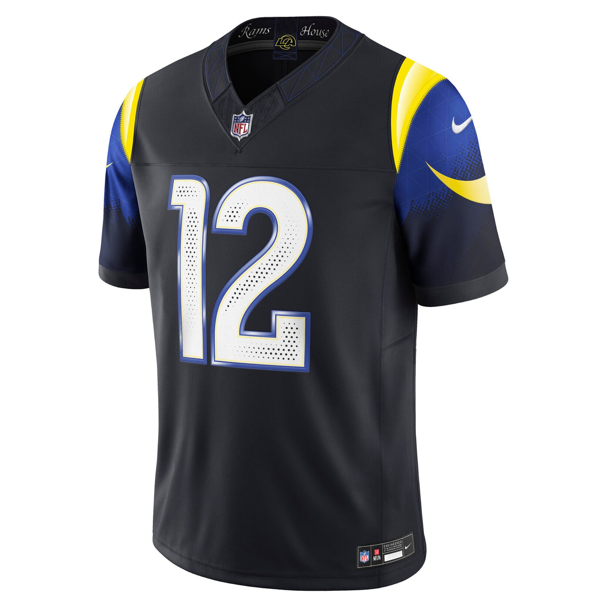 Los Angeles Rams Puka Nacua Midnight Blue 2025 Rivalries Collection Stitched Limited Jersey