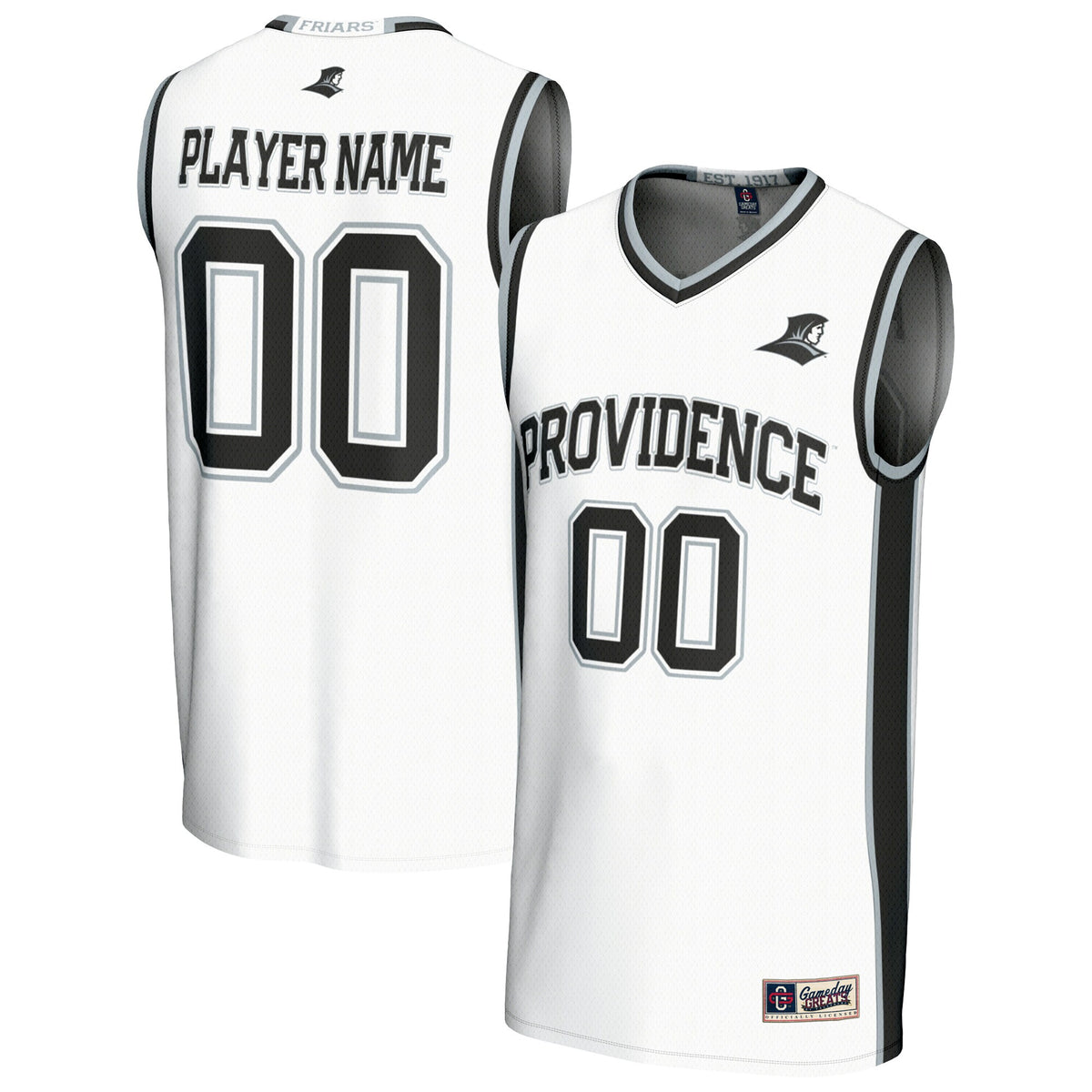 Providence Friars GameDay Greats Lightweight Collegiate Basketball NIL Pick-A-Player Fashion Jersey - White