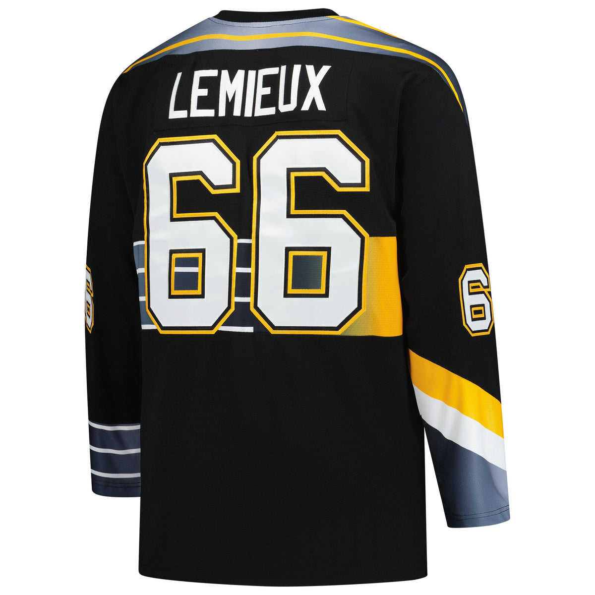 Pittsburgh Penguins Mario Lemieux Mitchell & Ness Black 1996/97 Blue Line 2.0 Jersey