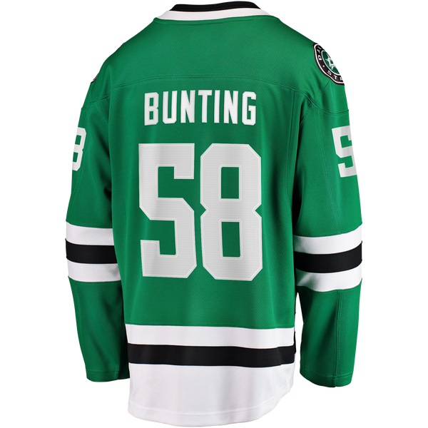 Dallas Stars Michael Bunting Fanatics Kelly Green Home Breakaway Jersey