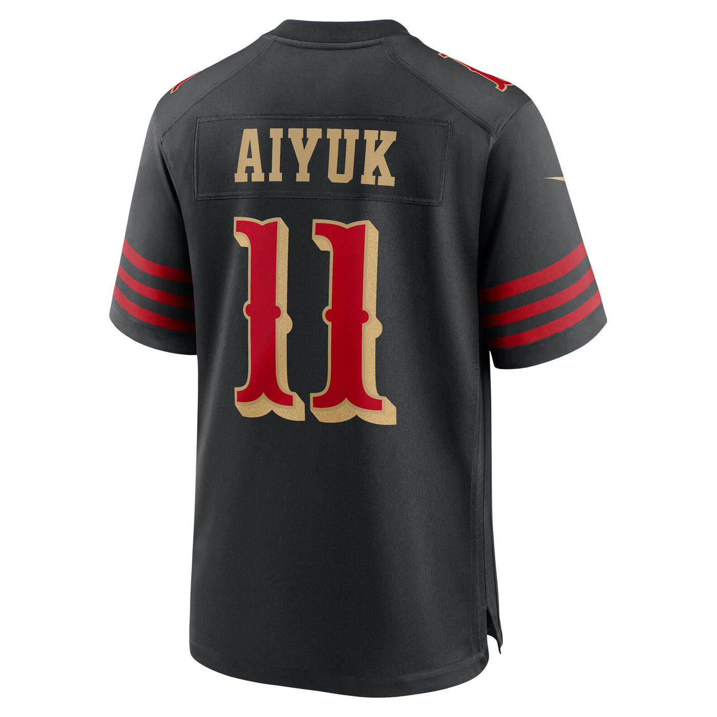 San Francisco 49ers Brandon Aiyuk Nike Black 2025 Rivalries Collection Game Jersey