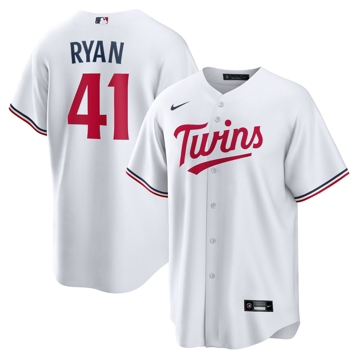 Minnesota Twins Joe Ryan White Home Replica Player Jersey