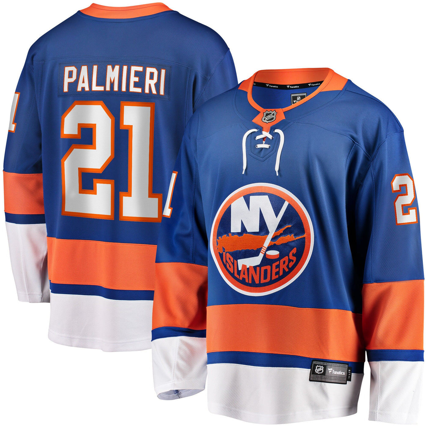 New York Islanders Kyle Palmieri Fanatics Royal Home Breakaway Replica Jersey