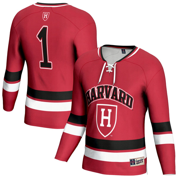 GameDay Greats Crimson Harvard Crimson Lightweight Hockey Team Fashion Jersey
