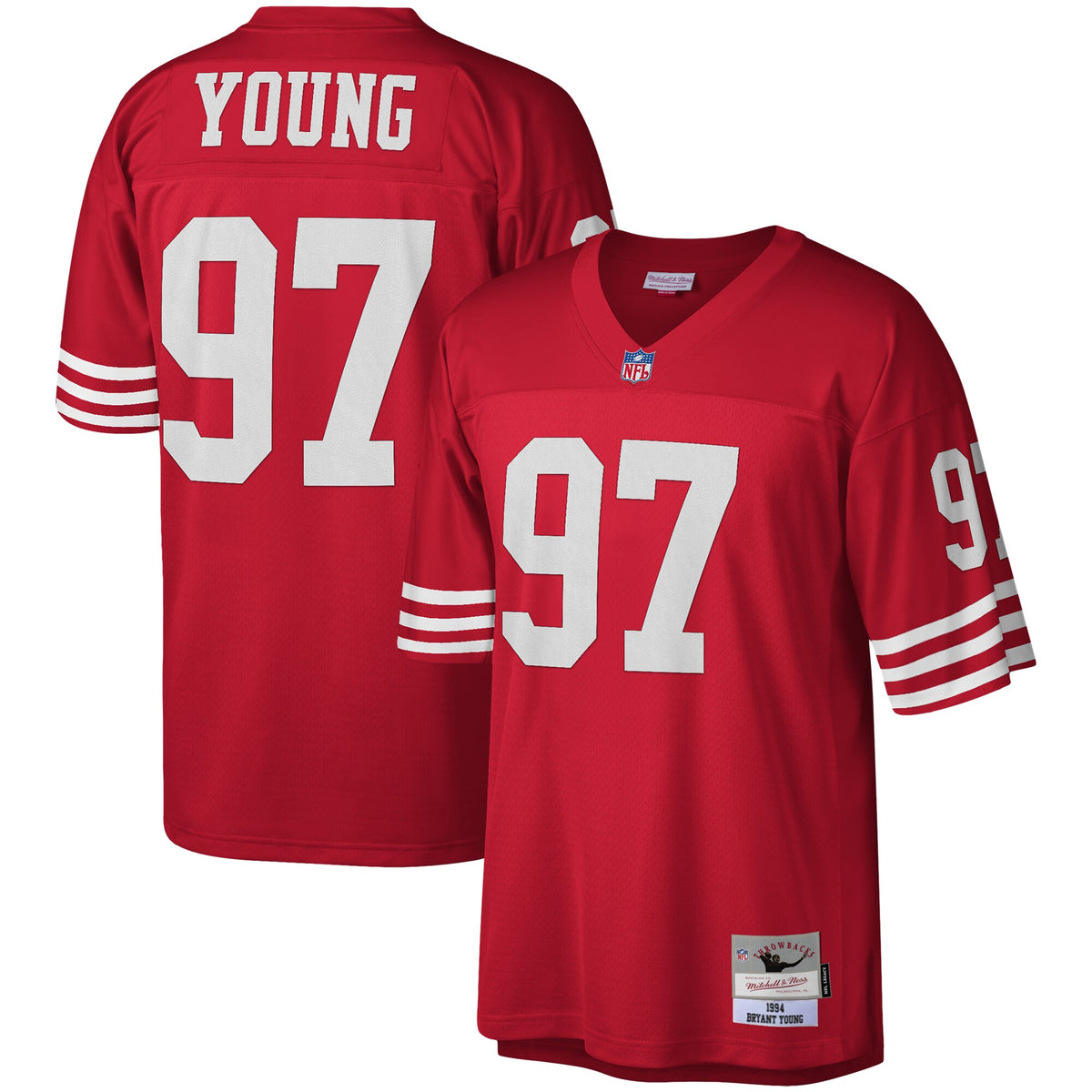 San Francisco 49ers Bryant Young Mitchell & Ness Scarlet Legacy Replica Jersey