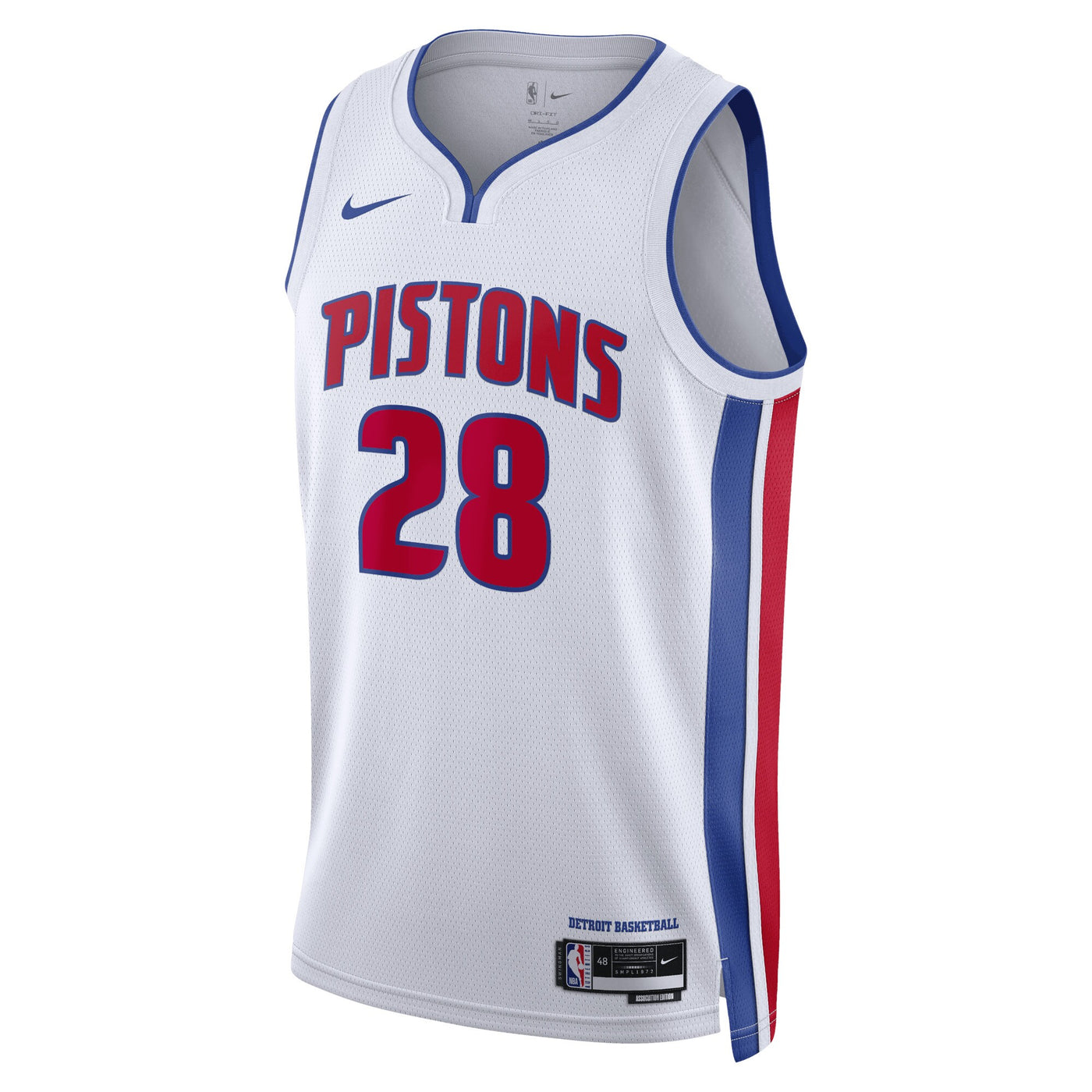 Detroit Pistons Nike Association Edition Swingman Jersey - White - Isaiah Stewart