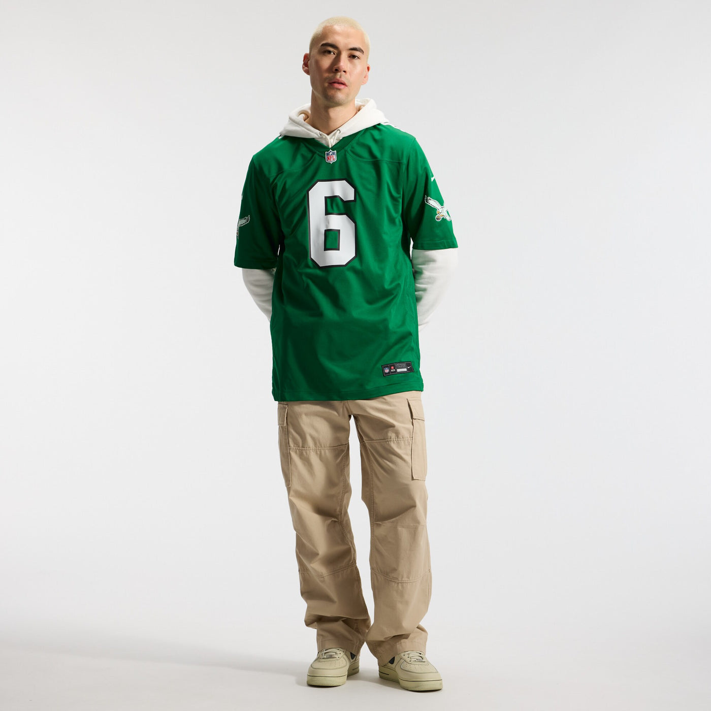 Philadelphia Eagles DeVonta Smith Nike Kelly Green Alternate Game Player Jersey