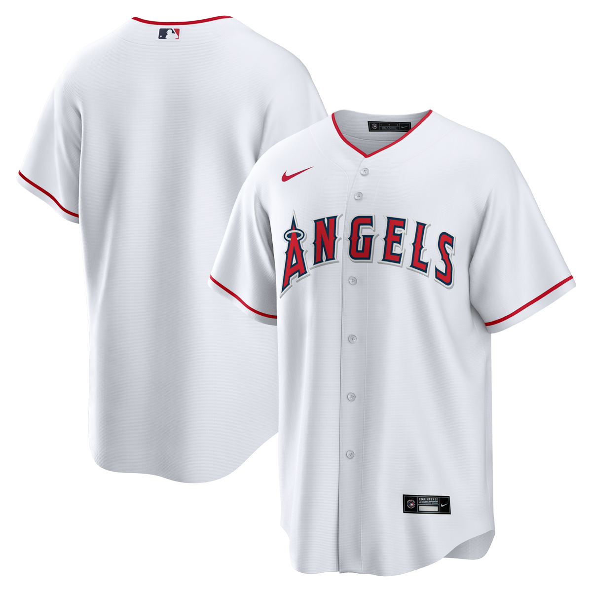Los Angeles Angels White Home Big & Tall Replica Jersey