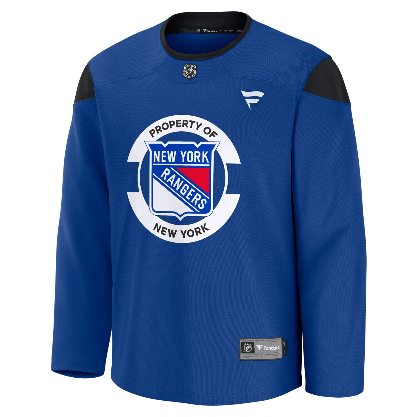 New York Rangers Fanatics Blue Practice Jersey