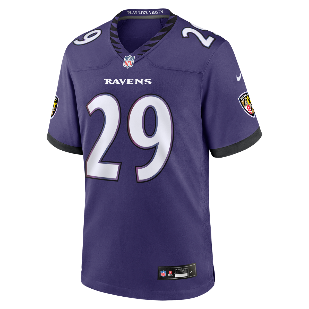 Baltimore Ravens Chandler Rivers Purple Team Game Jersey