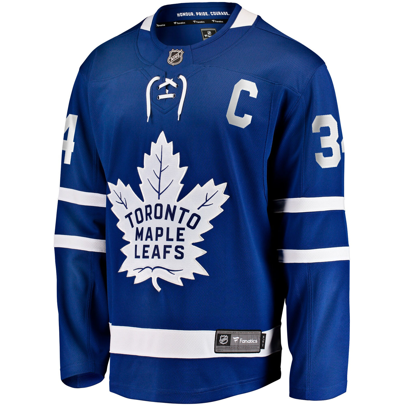 Toronto Maple Leafs Auston Matthews Fanatics Blue Captain Patch Home Breakaway Player Jersey